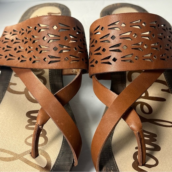 Sam Edelman | Nylee Brown Wedge Sandal size 9M - Picture 2 of 9